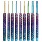 9 Pieces Magic Mermaid Crochet Hoook Solft Warm Crochet Hook Kit Complete 2.0-6.0mm Aluminum Knitting Hook for Crochet Yarn Craft (Patent Pending) (Mermaid)